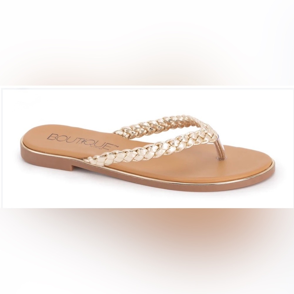 Corkys Pigtail Sandals - Gold
Size 9